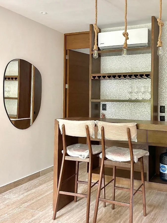 신데 델 카르멘 Centrico Departamento A Pocos Pasos De La Playa 아파트 멕시코