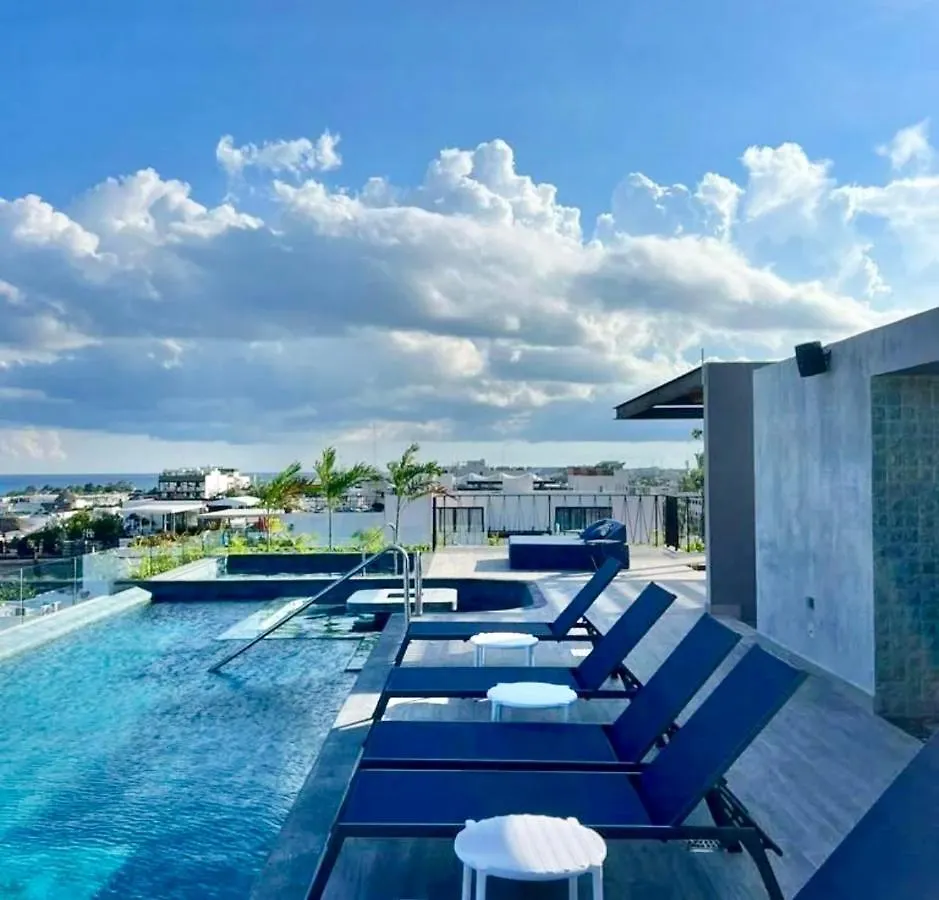 신데 델 카르멘 Centrico Departamento A Pocos Pasos De La Playa 아파트 멕시코